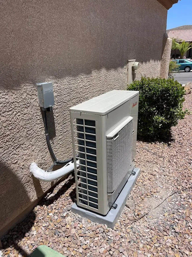 Residential air conditioning condenser unit in Rincon Valley